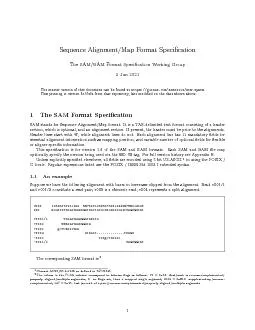 SequenceAlignmentMapFormatSpeci12cationTheSAMBAMFormatSpeci12c