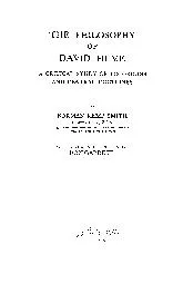 TH PHILOSOPHOF DAVID HUMA CRITICA STUD OF IT ORIGINAN CENTRA DOCTRINEB