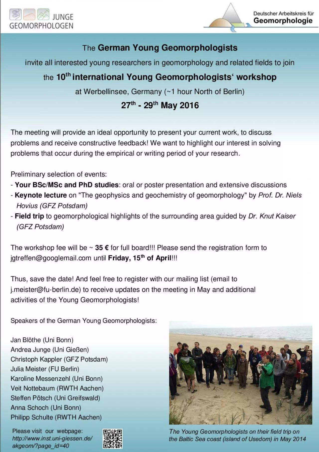 PDF-German Young Geomorphologistsinvite all interested young researchers i