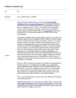 ASHRAE Technical FAQ