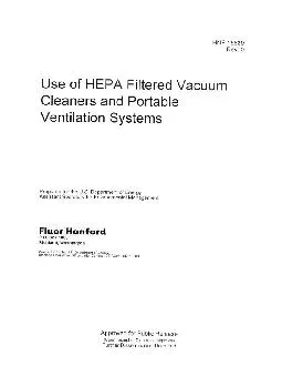 Use of HEPA Filtered Vacuum Cleaners and Portable Ventilation Systems
