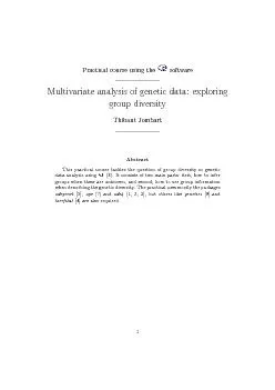 Contents1De12ninggeneticclusters311Hierarchicalclustering