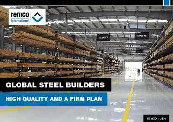 GLOBAL STEEL BUILDERSHIGH QUALITY AND A FIRM PLAN