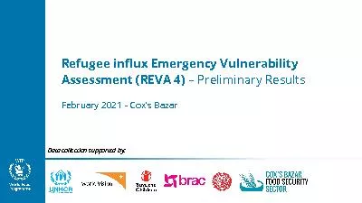 Refugee influx Emergency Vulnerability