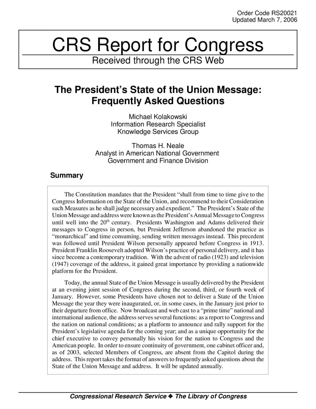 PDF-Congressional Research Service The Library of Congress