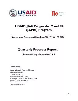 USAID JAdi Pengusaha MandiRI