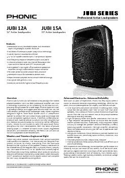 Phonic146s Jubi 12A and Jubi 15A establish a new paradigm for molde