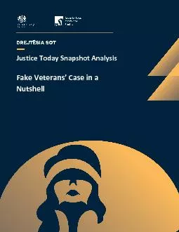 Justice Today Snapshot Analysis