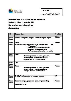 Helgelandsnettet  Nord niversitet  Campus Nesna