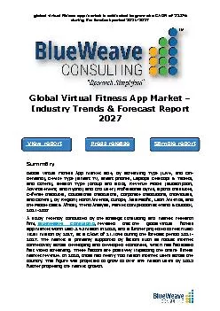 Global Virtual Fitness App Market – Industry Trends & Forecast Report 2027