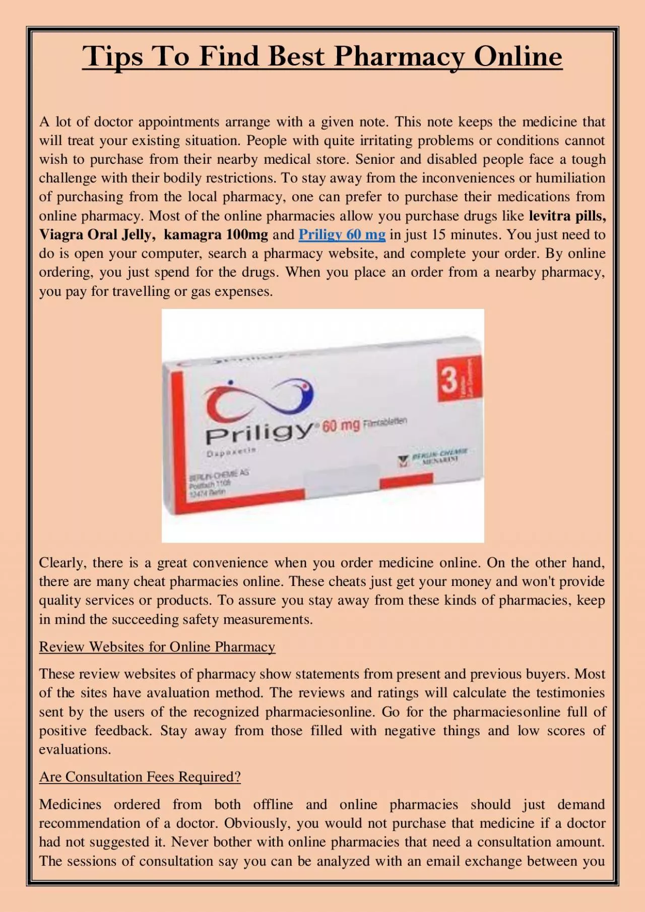 PDF-Tips To Find Best Pharmacy Online