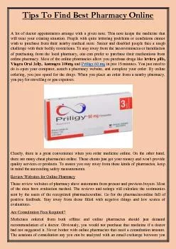 Tips To Find Best Pharmacy Online