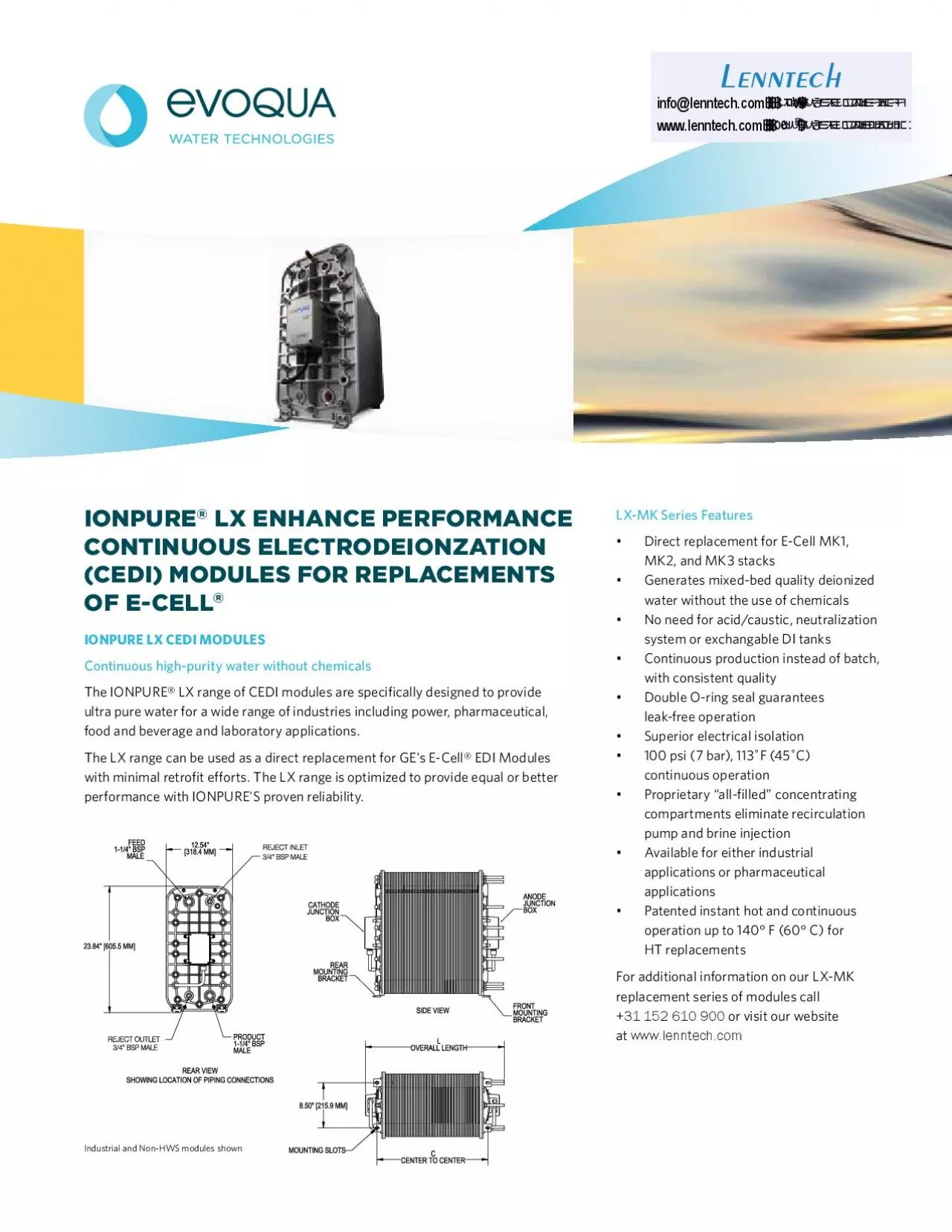 PDF-LXMK Series Features