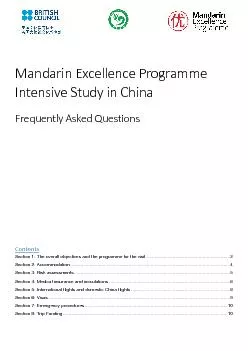 Mandarin Excellence Programme