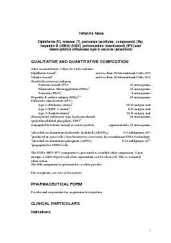 nfanrix hexaiphtheriaD tetanusTpertussisacellular component P