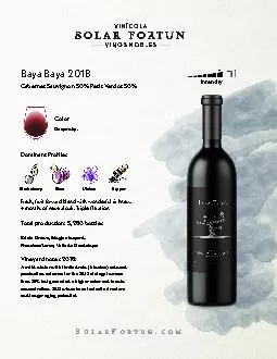 PDF-Fresh fruit foward blend with wonderful richness