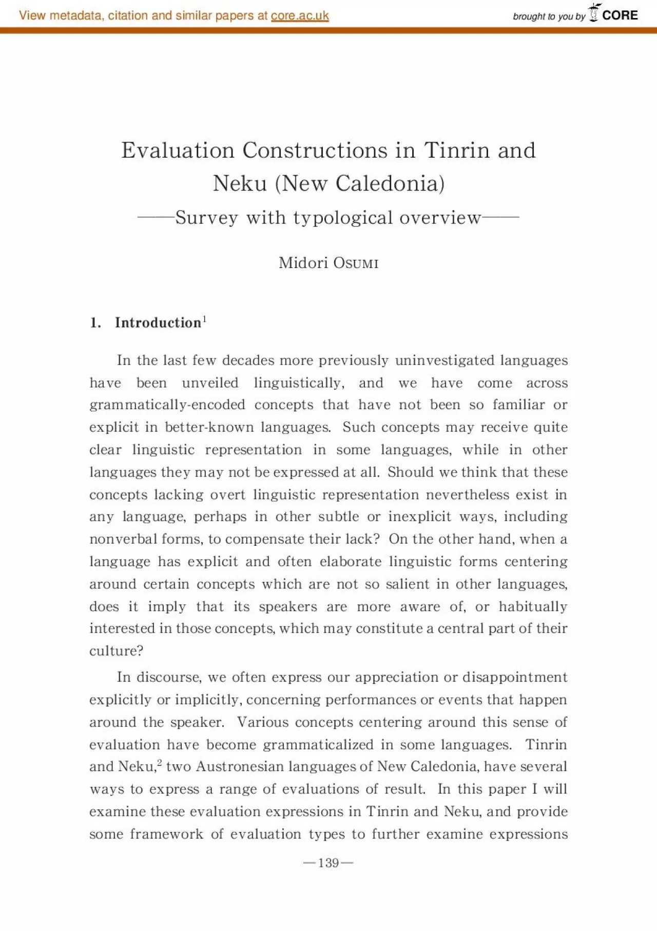 PDF-EvaluationConstructionsinTinrinandNekuNewCaledoniaSurveywithtypologi