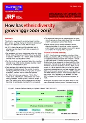 How has ethnic diversity grown  Summary This brieng us