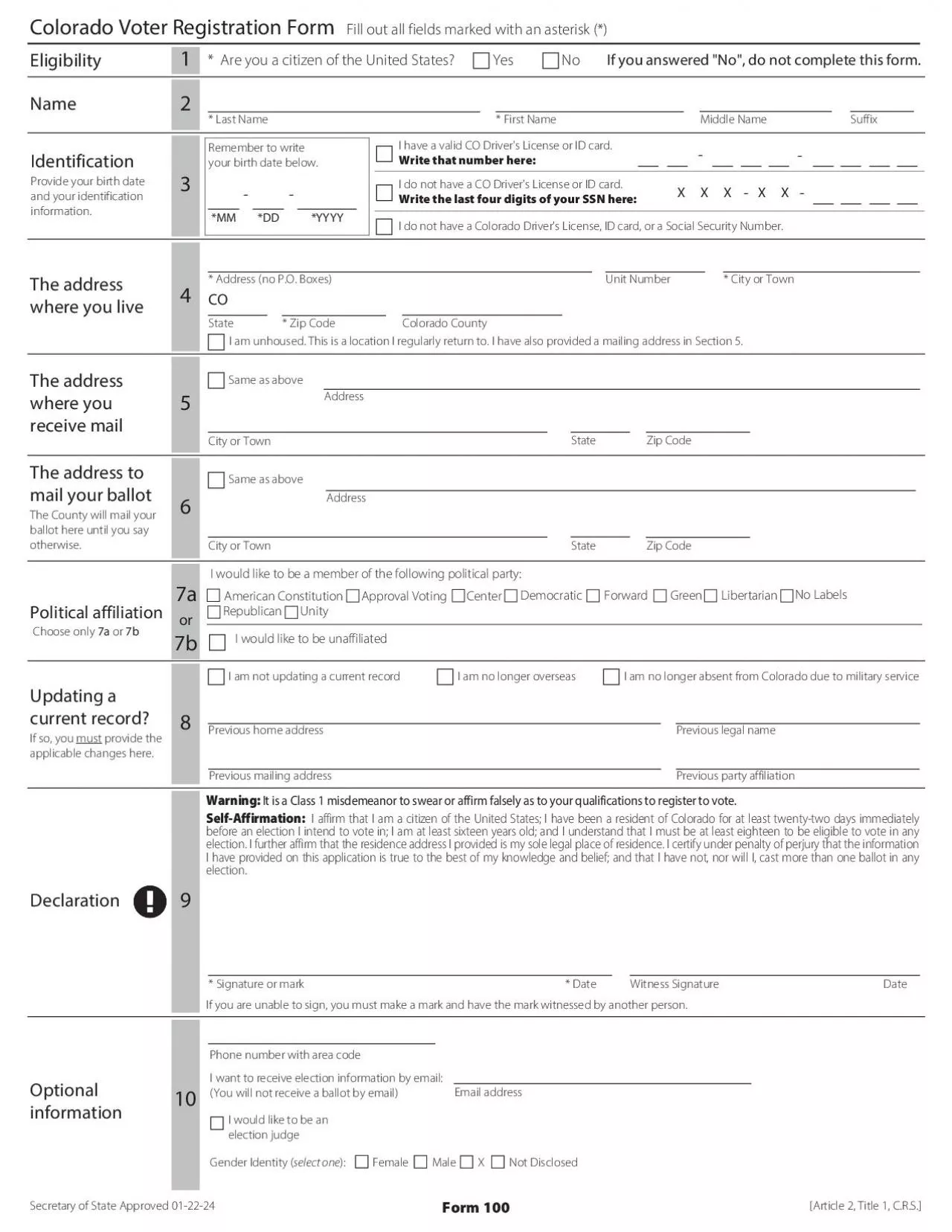 PDF-Secretary of State Approved 011020Form 100Article 2 Title 1 CRS