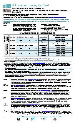 Affordable Housing for RentWILLIAMSBURG APARTMENTS33 TEN EYCKNEWLY CON