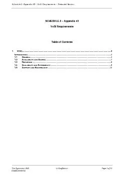 Schedule 2 Appendix 43 150 VoSI Requirements 150 Redacted Versi
