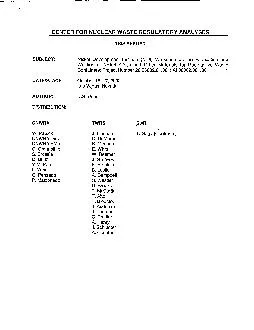 CENTER FOR NUCLEAR WASTE REGULATORY ANALYSES