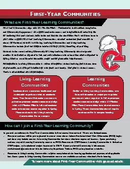 LivingLearning Communities