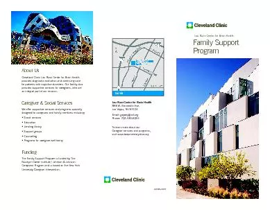 Lou Ruvo Center for Brain HealthFamily SupportProgramAbout UsCleveland