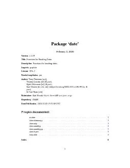 PackagedateFebruary52020Version1239TitleFunctionsforHandlingDates