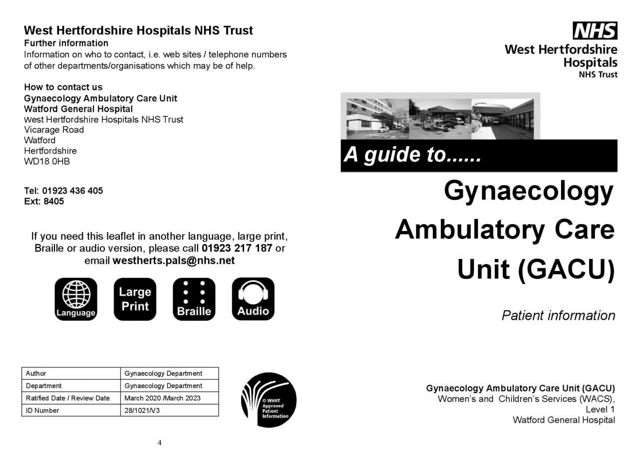 PDF-West Hertfordshire Hospitals NHS Trust