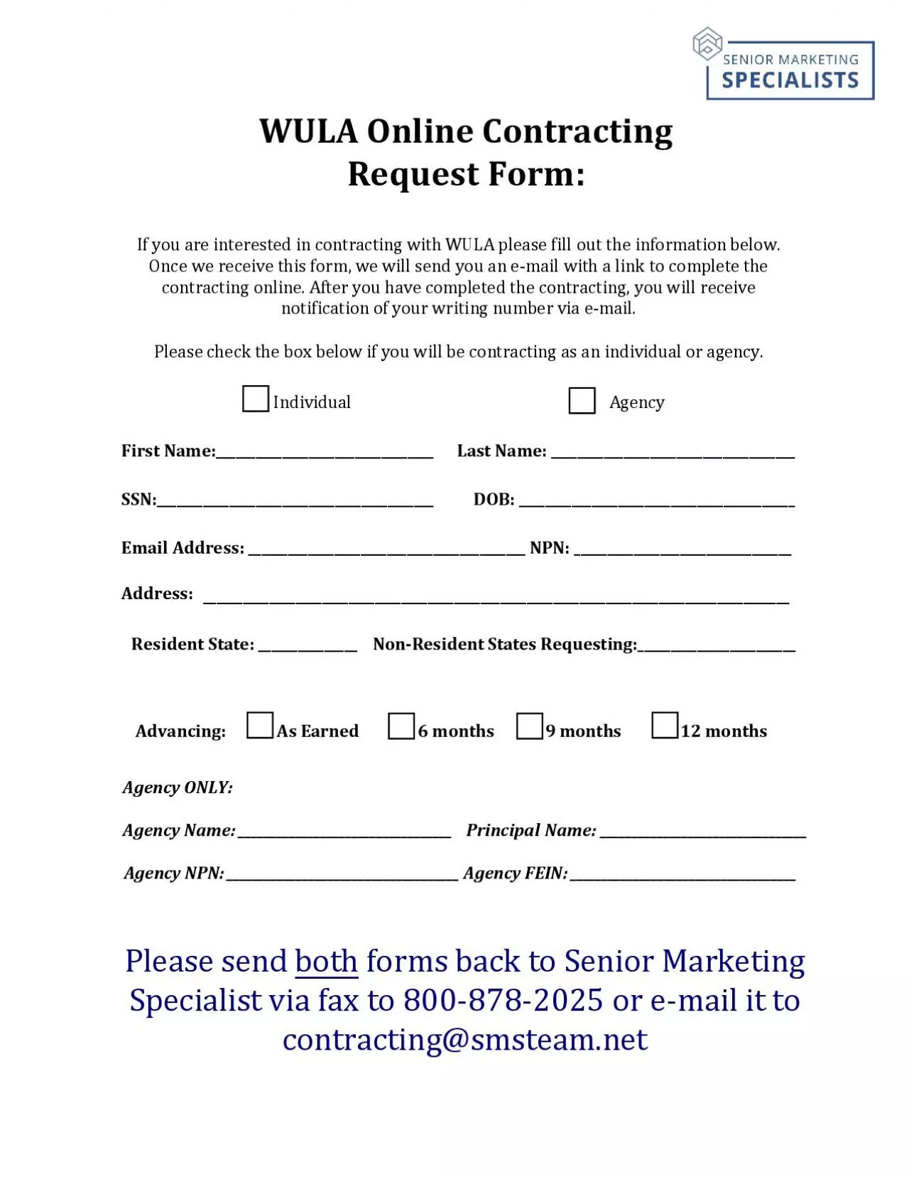 PDF-Contracng Request Form Please complete the below and return it with yo