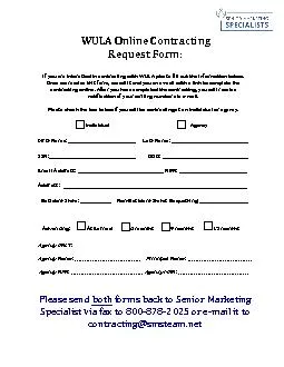 Contracng Request Form Please complete the below and return it with yo