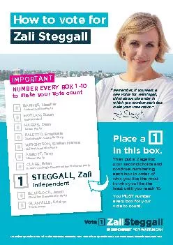 Authorised by Zali Steggall 2712 Pittwater Road Brookvale NSW 2100