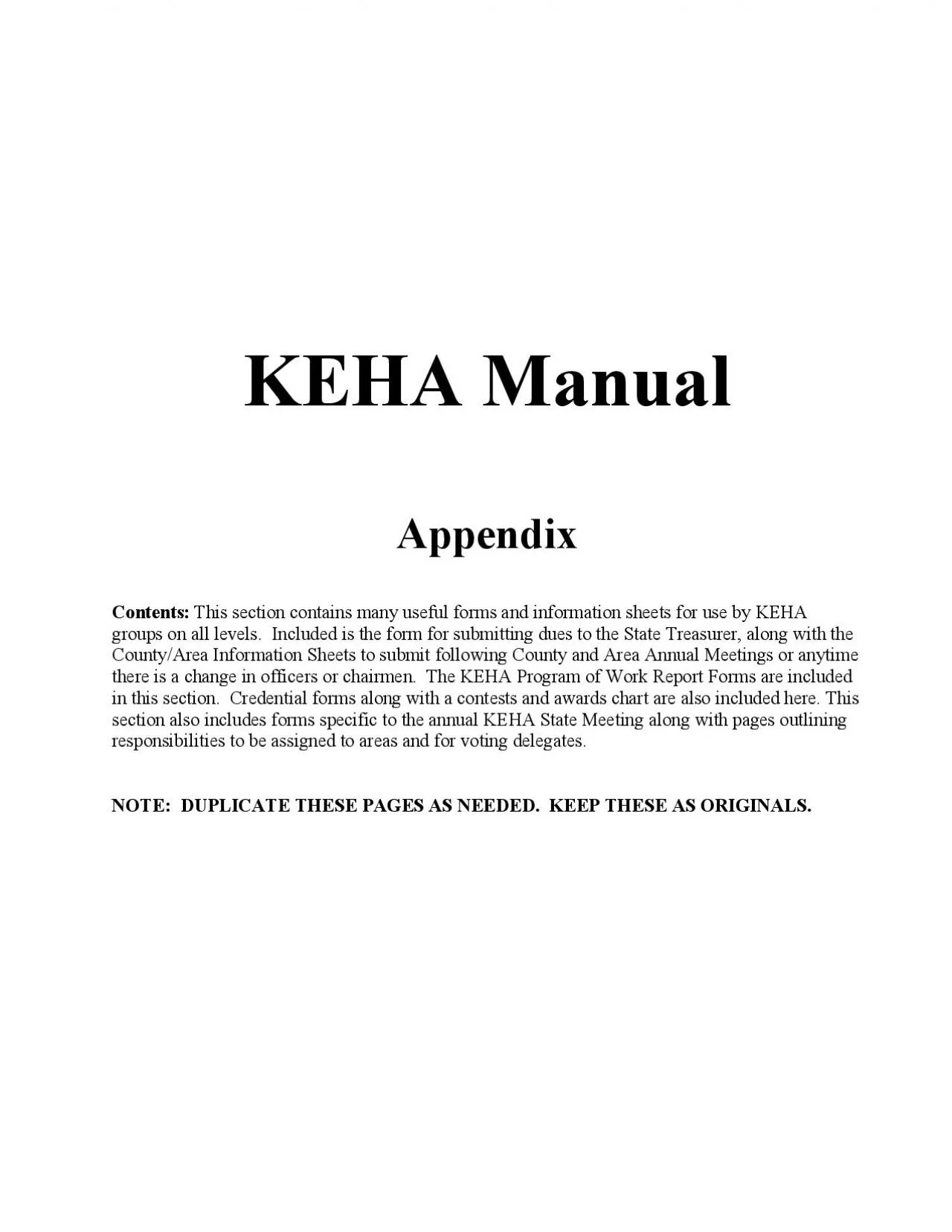 PDF-KEHA STATE AWARDS AND CONTESTS COVER SHEET This form must be sent for