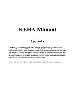 KEHA STATE AWARDS AND CONTESTS COVER SHEET This form must be sent for