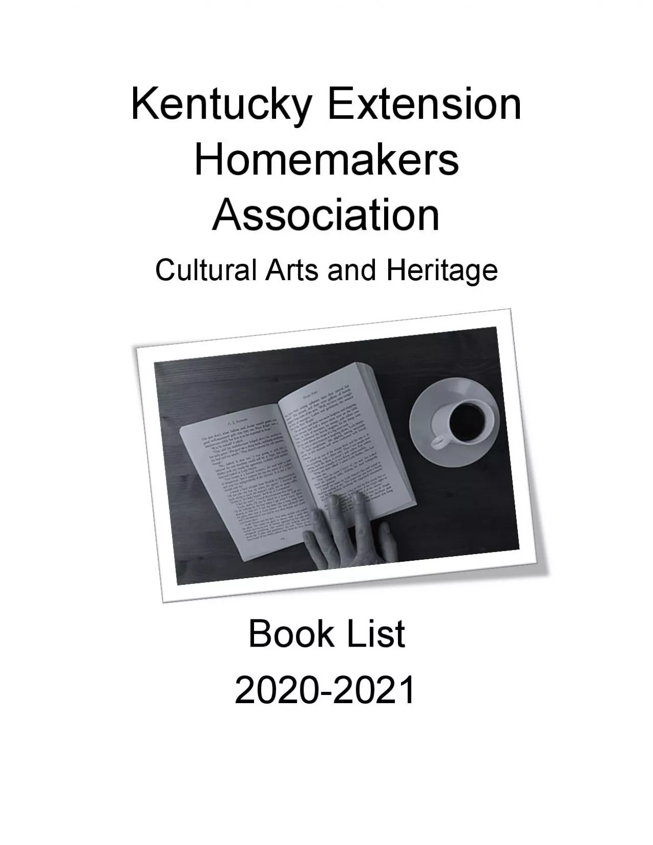 PDF-Kentucky Extension Homemakers AssociationCultural Arts and HeritageBoo