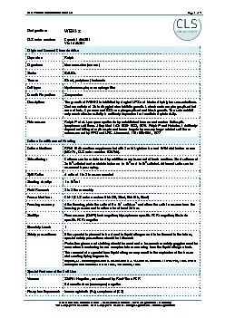 CLS Product Information