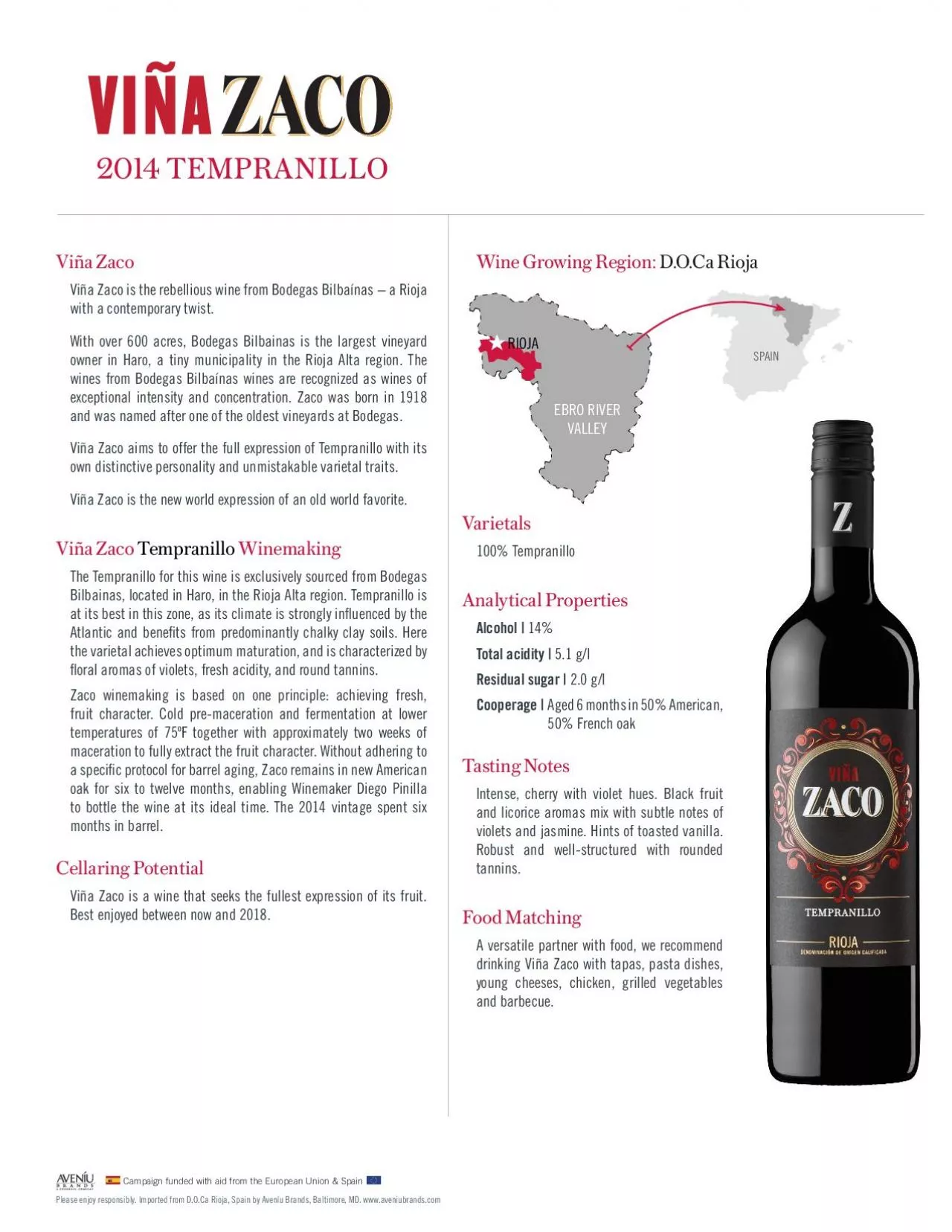 PDF-Please enjoy responsibly Imported from DOCa Rioja Spain by Avenu