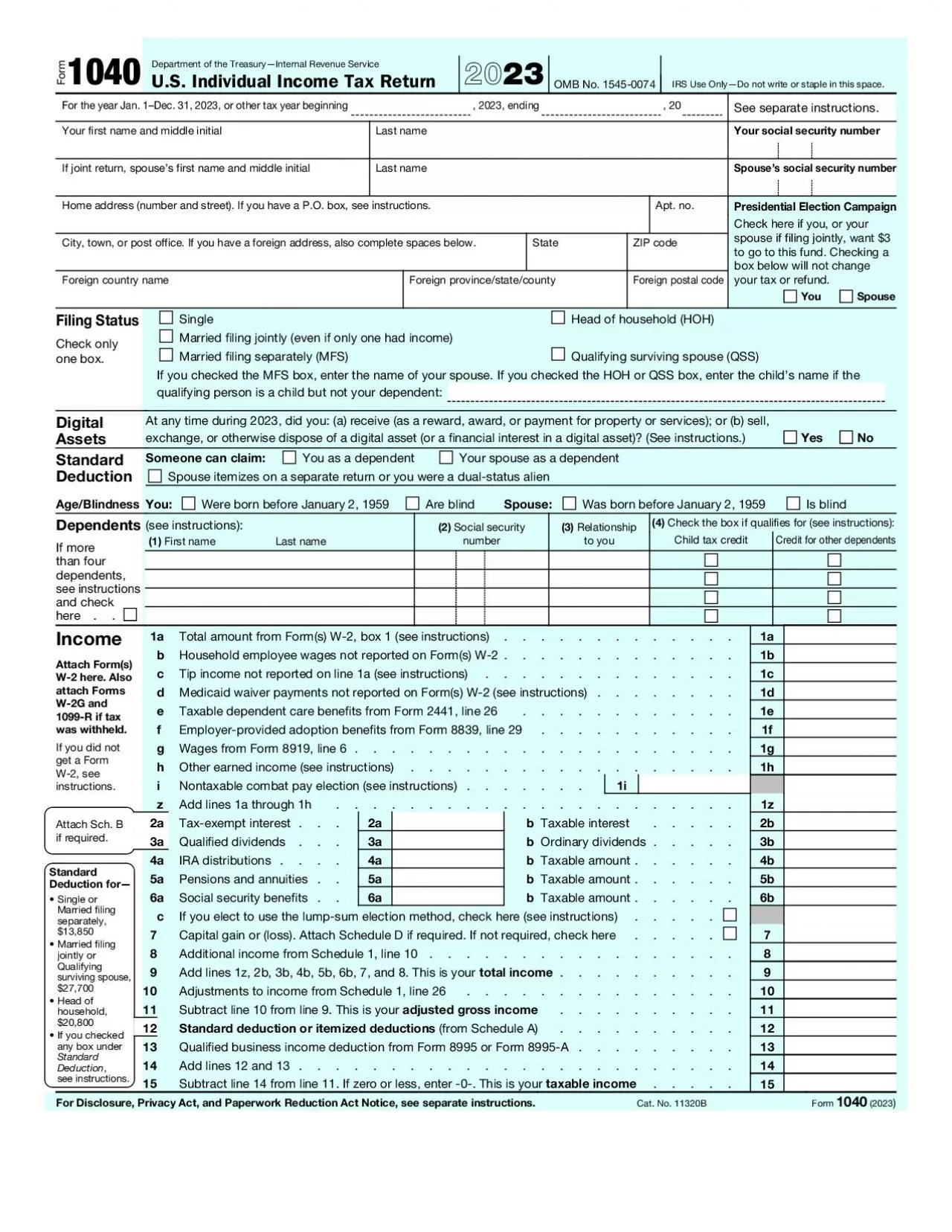 PDF-US Individual Income Tax Return Department of the Treasury151Inte