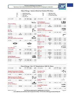 Schedule 40 Fittings  Accessorie