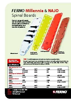 Ferno146s range of boards