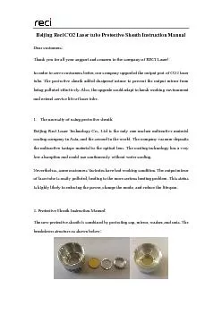 Beijing Reci CO2 Laser tube Protective Sheath Instruction Manual