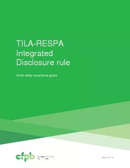 Integrated Disclosure rule