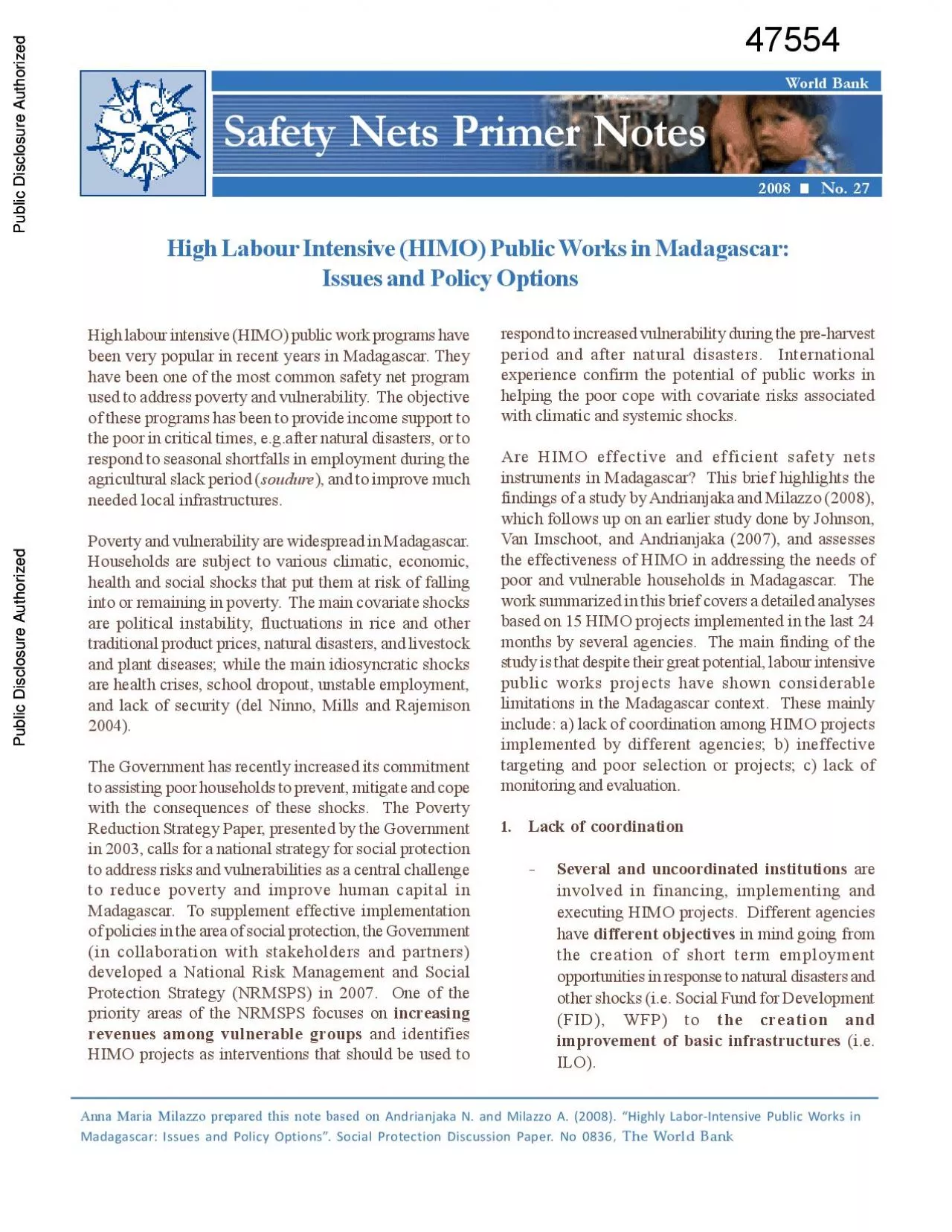 PDF-Safety Nets Primer Notes