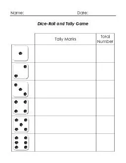 Roll and Tally Game