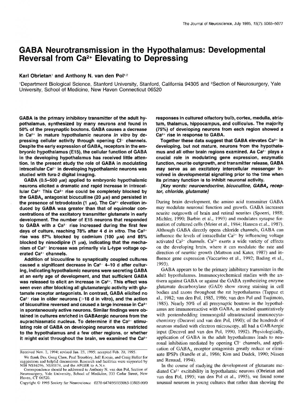 PDF-The Journal of Neuroscience July 1995 757 50655077