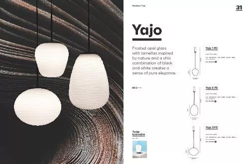 Pendants  Yajo