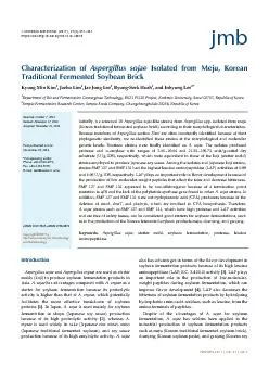 February 2017Vol 27No 2J Microbiol Biotechnol 2017272 2512