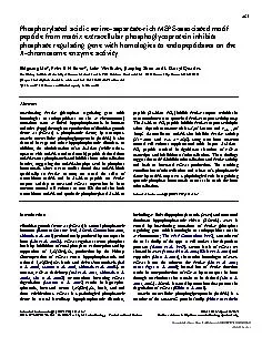 PhosphorylatedacidicserineaspartaterichMEPEassociatedmotifpeptidefr