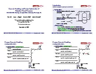 DynamicModelingandRecipeOptimizationofPolyetherPolyolProcessesFall2013